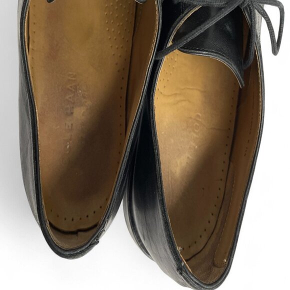 Cole Haan Black Oxford Lace Up Leather Dress Shoes Men's 10.5 M - Picture 13 of 15